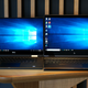 When viewed together, the Spectre’s bezels look huge, and at max brightness, the XPS’ 1080p panel puts out about 15 percent more light than Spectre’s 4K display.